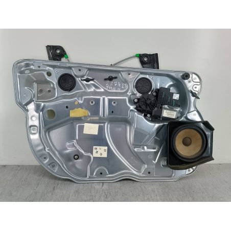 PODNOŚNIK SZYBY LEWY PRZÓD Z STELAŻEM VW POLO IV 1.2 12V 64KM 1.2 12V 2005 6Q0837751  6Q4837401S  6Q0035411A  3B1837015AM  6Q4837755 