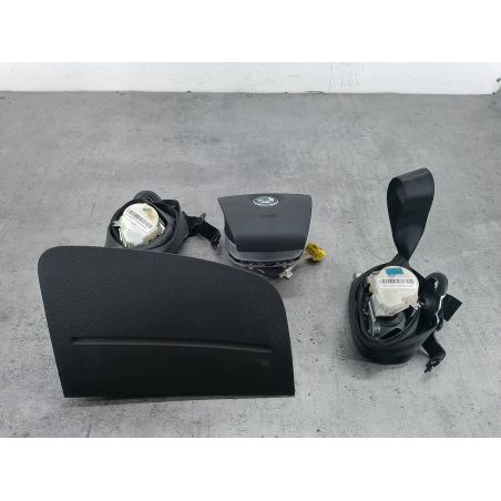 ZESTAW PODUSZEK AIRBAG, PASY PRZÓD, SENSOR SKODA FABIA II 1.6 16V 105KM 1.6 16V 2008 1Z0880201Q 5J1880202 