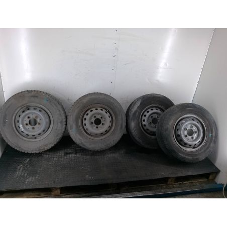 FELGI STALOWE KOMPLET 15 Z OPONAMI MERCEDES-BENZ SPRINTER W903 2.2 313 CDI 2004 9034010802  6JX15 ET75 9147 129 2420 6.0" 