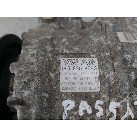 POMPA, SPRĘŻARKA KLIMATYZACJI VW PASSAT B6 2.0 FSI 150KM 2.0 FSI 2006 1K0820859S 447190-7958 LA7W 150 2580 