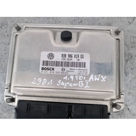 KOMPUTER, STEROWNIK SKODA SUPERB I 1.9 TDI 131KM 1.9 TDI 2002 038906019EG          0281010928 LF5U 131 2981 