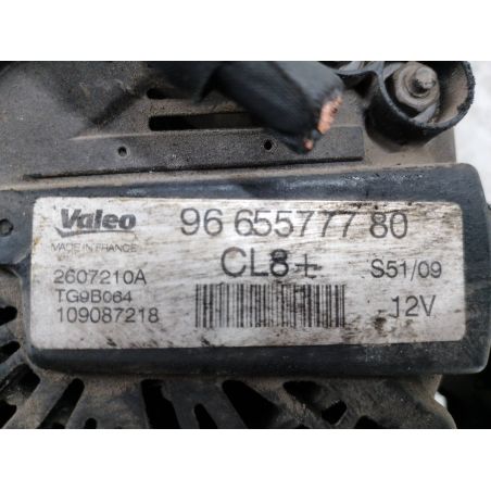 ALTERNATOR CITROEN NEMO 1.4 8V 75KM 1.4 8V 2009 9665577780 2607210A TG9B064  VALEO 249 75 3162 