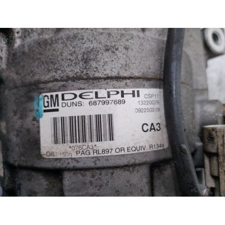 POMPA, SPRĘŻARKA KLIMATYZACJI OPEL INSIGNIA A 1.8 16V 140KM 1.8 16V 2009 13220076 687997689  DELPHI Z177 140 3211 