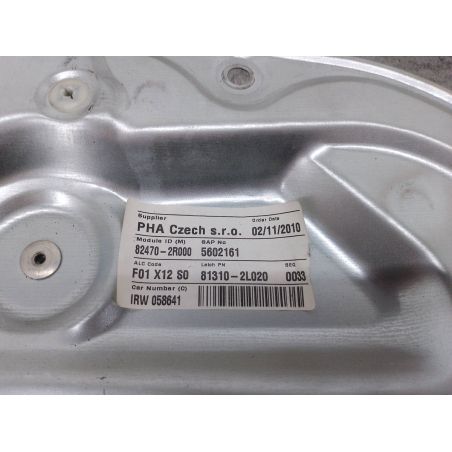 PODNOŚNIK SZYBY LEWY PRZÓD Z STELAŻEM HYUNDAI I30 I CW FL 1.6 16V 2010 82470-2R000 82450-2R000 0130822542  BOSCH BV 116 3030 