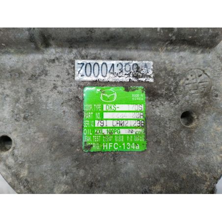 POMPA, SPRĘŻARKA KLIMATYZACJI MAZDA 6 II 1.8 MZR 120KM 1.8 i 16V 2008 Z0004399A 120 2880 