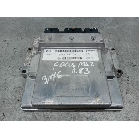 KOMPUTER, STEROWNIK FORD FOCUS II 1.8 125KM 1.8 DURATEC 2007 7M51-12A650-VC 56 125 3176 