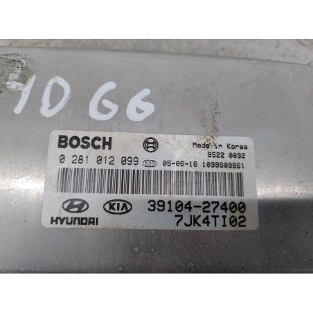 KOMPUTER, STEROWNIK KIA SPORTAGE II 2.0 CRDI 112KM 2.0 CRDI 2005 39104-27400  0281012099  BOSCH 9P 112 4066 