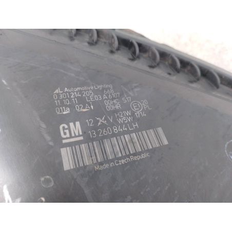 LAMPA PRZÓD LEWA OPEL ZAFIRA B 1.6 16V 94KM 1.6 16V 2008 13260844 0301214205  AL Z20R 92 4575 