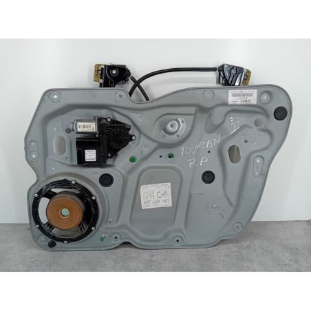 PODNOŚNIK SZYBY PRAWY PRZÓD VW TOURAN I FL 1.9 TDI 2008 1T0971121AC  1K0959792Q LC9X 105 4222 