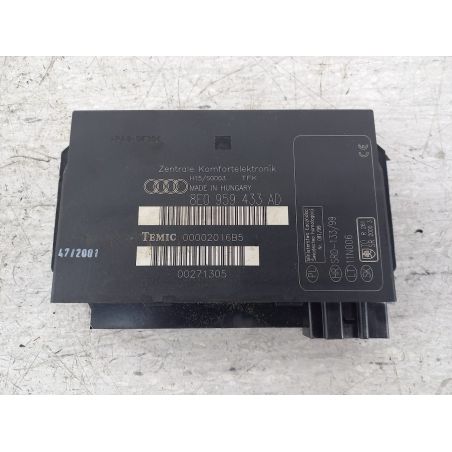 MODUŁ KOMFORTU AUDI A4 B6 1.9 TDI 130KM 1.9 TDI 2001 8E0959433AD  00002016B5 LX7Z 130 3653 