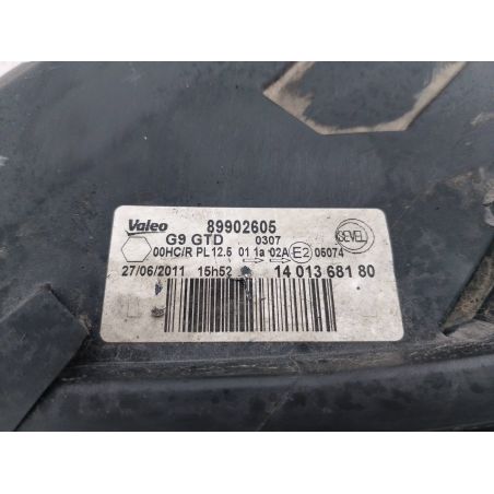 LAMPA PRZÓD LEWA PEUGEOT EXPERT II 2.0 HDI 120KM 2.0 HDI 2011 1401368180 89902605  VALEO EWP 120 3267 