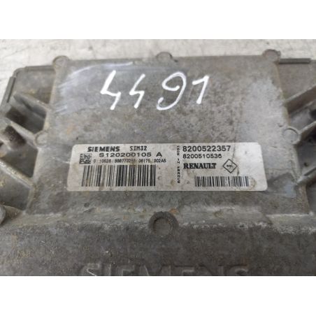 KOMPUTER, STEROWNIK RENAULT CLIO III 1.2 16V 75KM 1.2 16V 2006 8200522357  S120200105A TED69 75 4491 