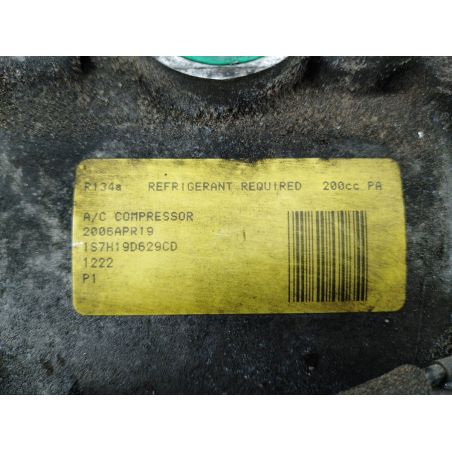 POMPA, SPRĘŻARKA KLIMATYZACJI FORD MONDEO MK3 1.8 16V 2006 1S7H19D629CD W6 125 4730 