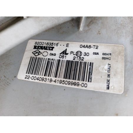 LAMPA PRZÓD LEWA OPEL MOVANO A 2.5 DTI 115KM 2.5 CDTI 2006 8200163516-E  AL 0389 114 4322 