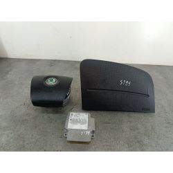 ZESTAW PODUSZEK AIRBAG, PASY PRZÓD, SENSOR SKODA FABIA II 1.2 HTP 6V 60KM1.2 HTP20091C0909605F  5WK43131 5J1880204 5J1880267 5J0880201B TRWLF8H605194                                            