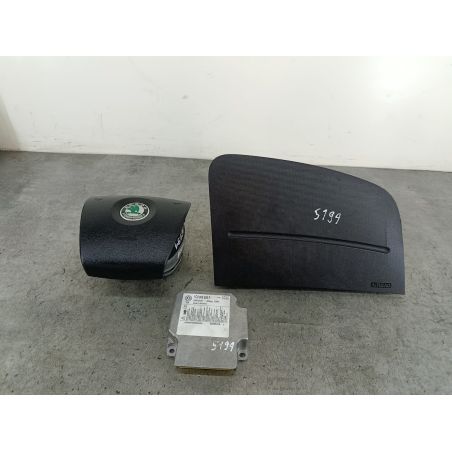 ZESTAW PODUSZEK AIRBAG, PASY PRZÓD, SENSOR SKODA FABIA II