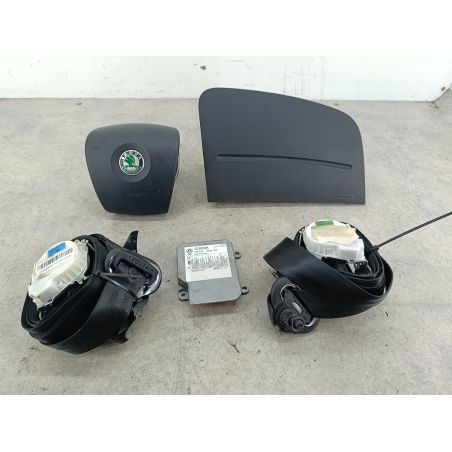 ZESTAW PODUSZEK AIRBAG, PASY PRZÓD, SENSOR SKODA FABIA II