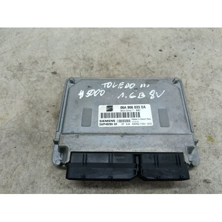KOMPUTER, STEROWNIK SEAT TOLEDO III 1.6 8V 102KM 1.6 8V 2005 06A906033DA LS9N 102 5000 