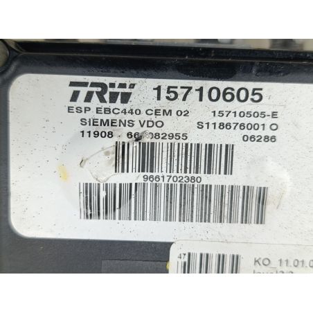 POMPA ABS PEUGEOT 407 1.6 HDI 109KM 1.6 HDI 2007 15710605 15710505-E   EXL 109 5604 