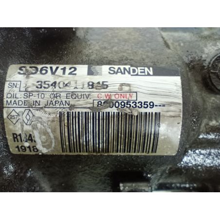 POMPA, SPRĘŻARKA KLIMATYZACJI NISSAN NOTE I 1.5 DCI 86KM 1.5 DCI 2009 8200953359 SD6V12  SANDEN Z11 86 5702 