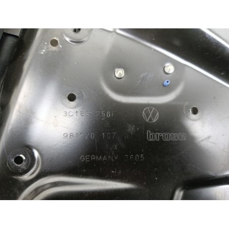 PODNOŚNIK SZYBY PRAWY PRZÓD Z STELAŻEM VW PASSAT B6 2.0 TDI 140KM 2.0 TDI 2005 3C1837756F 1K0959792H 1K0959702L LA7W 140 5640 