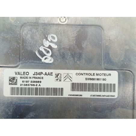 KOMPUTER, STEROWNIK PEUGEOT 1007 1.4 i 75KM 1.4 i 2006 9661961180 21585786-2  VALEO EXL 75 6090 