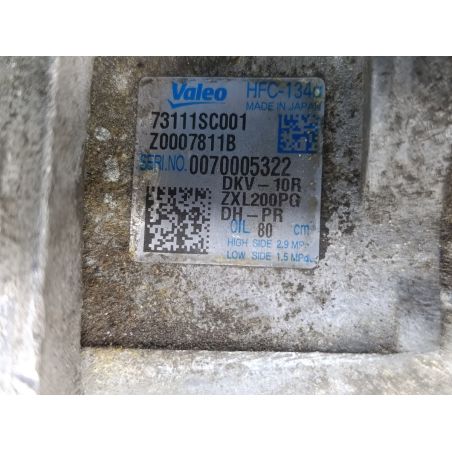 POMPA, SPRĘŻARKA KLIMATYZACJI SUBARU FORESTER III 2.0 D 2010 73111SC001 Z0007811B  VALEO 61K 147 6171 