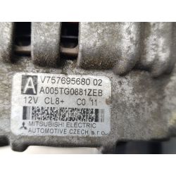 ALTERNATOR PEUGEOT 207 1.4 VTI 95KM1.4 VTI2010V757695680 A005TG0881ZEB EXL956237                                            