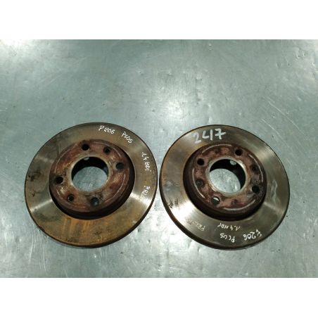 TARCZE HAMULCOWE PRZÓD PEUGEOT 206 PLUS 1.4 HDI 2010 