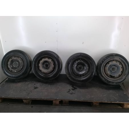 FELGI STALOWE KOMPLET 15 Z OPONAMI RENAULT MEGANE II ( 02-09 ) 1.9 DCI 2003 0311B 