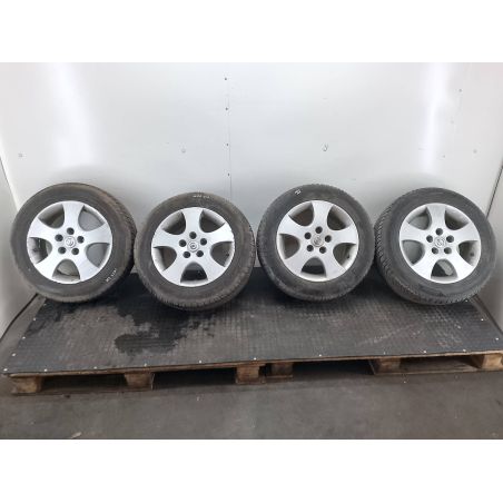 FELGI ALUMINIOWE KOMPLET 16 Z OPONAMI NISSAN PRIMERA P12 ( 03-07 ) 2.2 DCI 2002 205/60 R16 