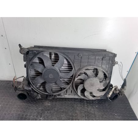 ZESTAW CHŁODNIC WODA KLIMA INTELCOOLER WENTYLATOR AUDI A3 ( 8P1 ) 1.9 TDI 1.9 TDI 2003 1K01212077T  1K0820411G  1K0145803B 