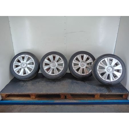 FELGI ALUMINIOWE KOMPLET 17 Z OPONAMI CITROEN C4 I ( 04-08 ) 1.6 16V 109KM 1.6 16V 2007 6,5JX17CH4   7844-F 