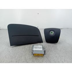 ZESTAW PODUSZEK AIRBAG, PASY PRZÓD, SENSOR SKODA FABIA II 1.2 HTP 12V 70KM1.2 HTP20091C0909605F  5J0880201D  5J1880202                                            